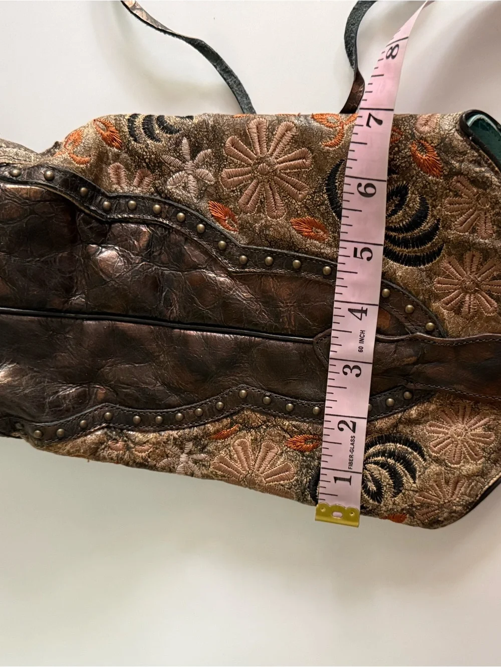 Corral Metallic Brown Floral Embroidered Western Boots